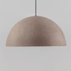 Lampadario per cucina cupola 50cm cupola effetto pietra marrone