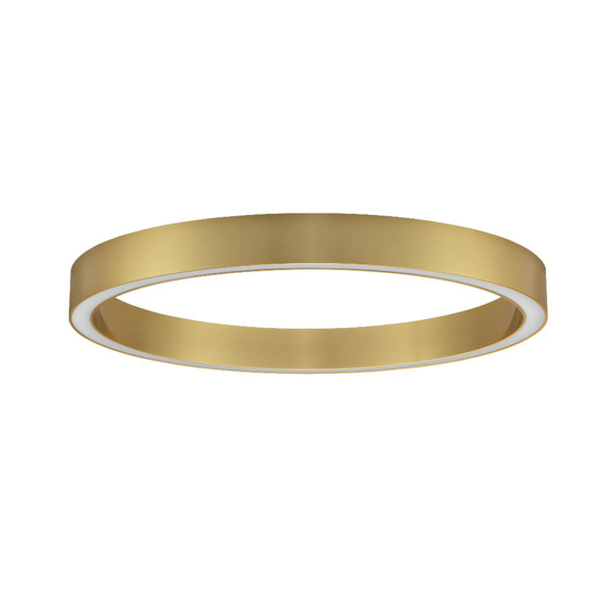 Plafoniera ad anello led 3000k dimmerabile oro 80cm