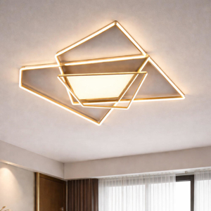 Ondaluce plafoniera galaxy gr oro design moderno led 90w 3000k