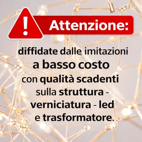 Lampadario costellazione oro moderno per soggiorno led 33w 3000k