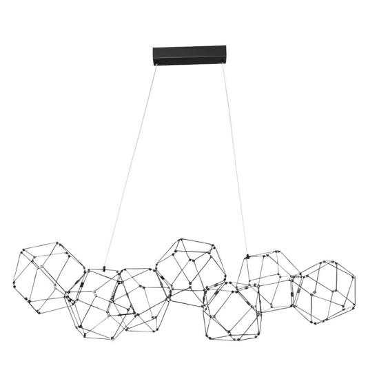 Lampadario costellazione nero design moderno per soggiorno