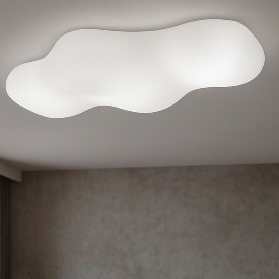 Plafoniera design nuvola bianca moderna per cameretta