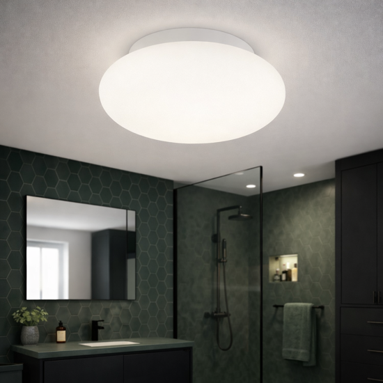 Bubble pl1 plafoniera bagno design rotonda ideal lux
