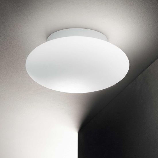 Bubble pl1 plafoniera bagno design rotonda ideal lux