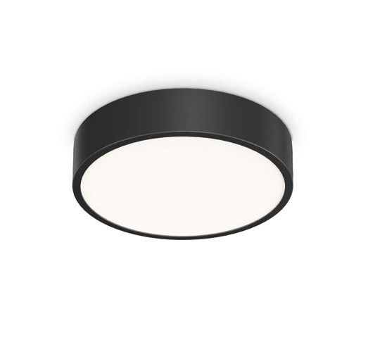 Ideal lux ray pl d30 plafoniera da bagno nera led 13w 3000k-4000k ip44