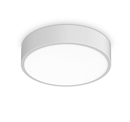Ideal lux ray pl d30 plafoniera da bagno led 13w 3000k 4000k bianca ip44