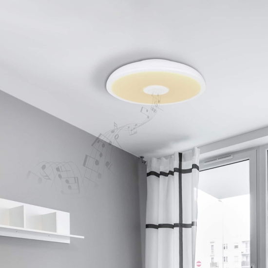 Plafoniera da bagno bluetooth ip44 rgb con telecomando