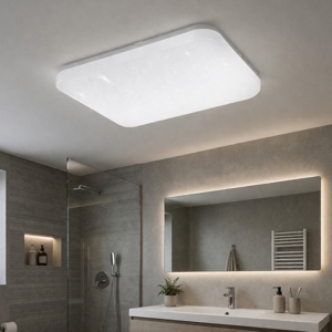 Eglo frania s plafoniera quadrata da bagno led 4000k ip44
