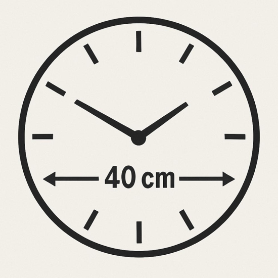 Orologio da parete in resina rotondo effetto marmo 40cm