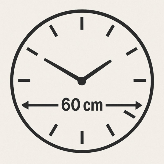 Orologio a parete moderno effetto marmo design numeri romani oro 60cm