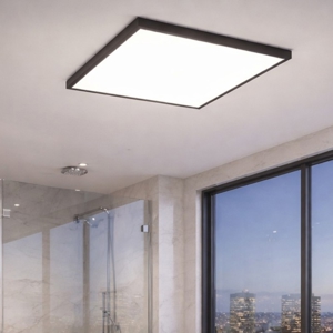 Rovito z eglo plafoniera nera per bagno ip44 led rgb 2700k a 6500k