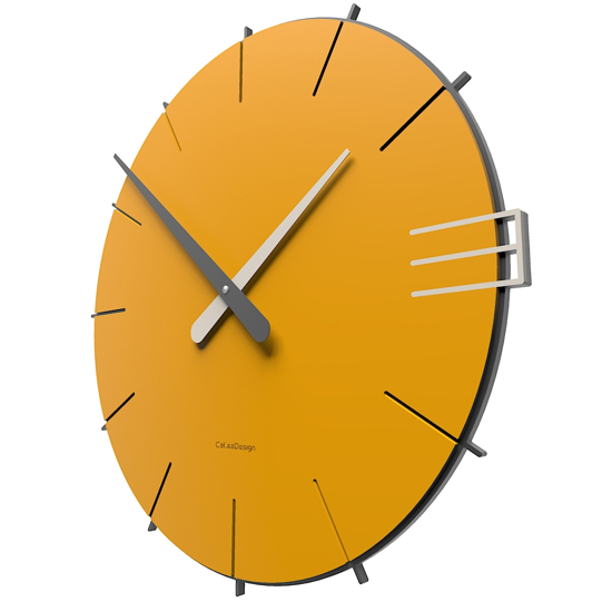 Mike orologio da parete moderno legno colore melone