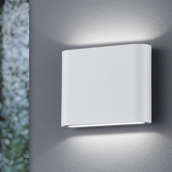 Applique da esterno 5w 3000k moderna bianca anti corrosione