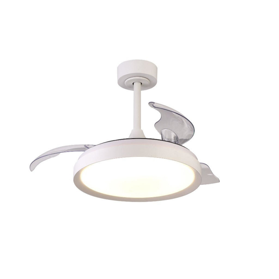 Piccolo ventilatore pale a scomparsa stanza 13mq bianco led cct motore silenzioso
