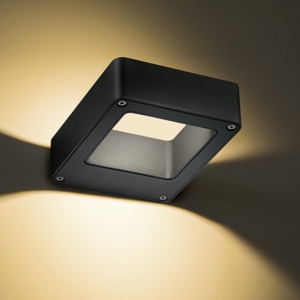 Applique da esterno antracite moderna 4,5w 3000k anti corrosione