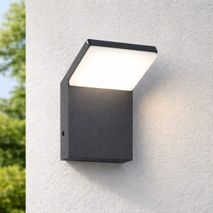 Applique da esterno anti corrosione moderno antracite led 8w 3000k