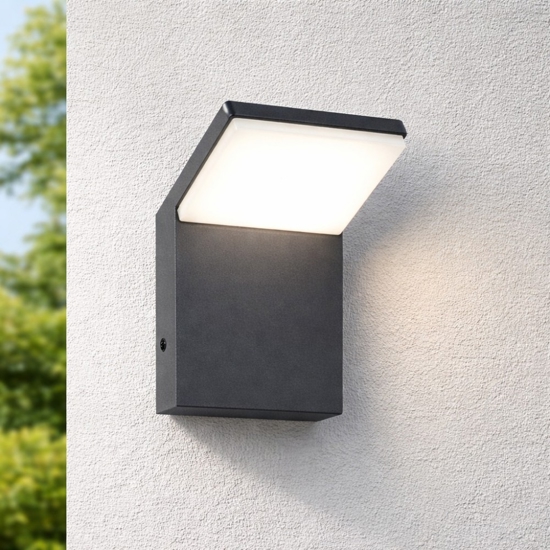 Applique da esterno anti corrosione moderno antracite led 8w 3000k