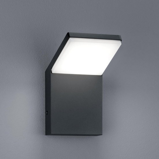 Applique da esterno anti corrosione moderno antracite led 8w 3000k