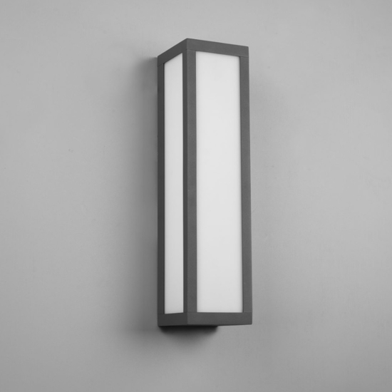 Applique da esterno led 3000k antracite anti corrosione