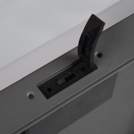 Applique da esterno moderna antracite led 10w cct anti corrosione