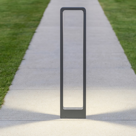 Lampione da giardinoanti corrosione moderno antracite led 3000k ip54