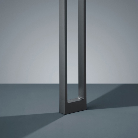 Lampione da giardinoanti corrosione moderno antracite led 3000k ip54
