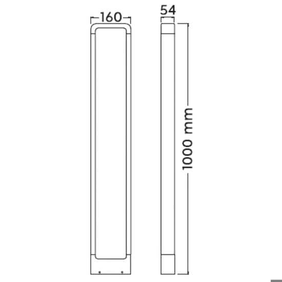 Lampione da giardinoanti corrosione moderno antracite led 3000k ip54