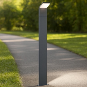 Lampione antracite da giardino moderno led 3w 3000k anti corrosione