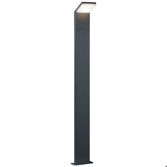 Lampione antracite da giardino moderno led 3w 3000k anti corrosione