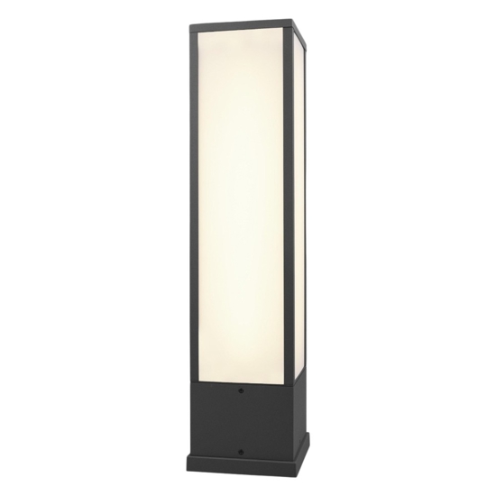 Lampioncino moderno per giardino antracite led 3000k anti corrosione