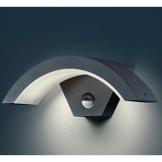 Applique per esterno 7,5w 3000k sensore crepuscolare di movimento