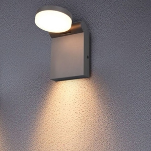 Applique antracite da esterno orientabile led anti corrosione