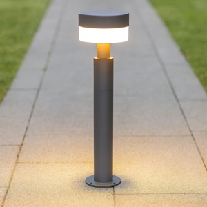 Lampione da giardino ip54 led 8w antracite anti corrosione