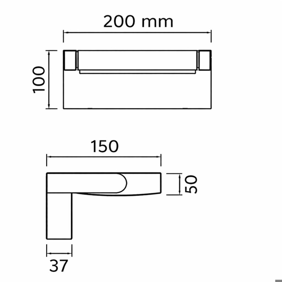 Applique da esterno orientabile moderna led 3000k anti corrosione