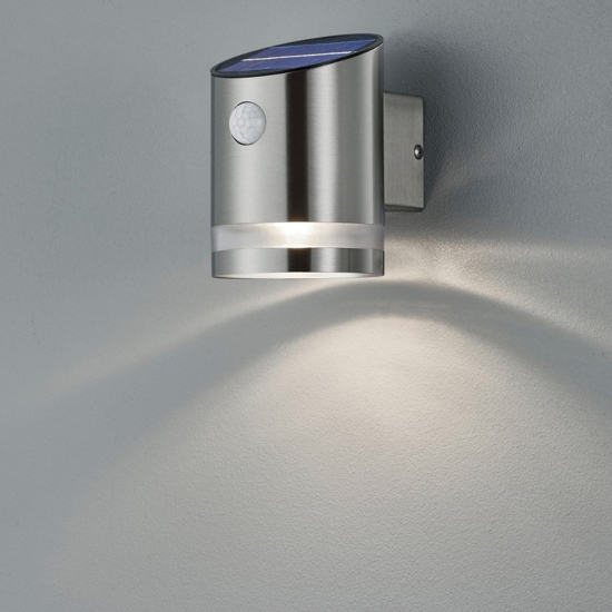 Applique luce solare da esterno con sensore di movimento led 3w 3000k