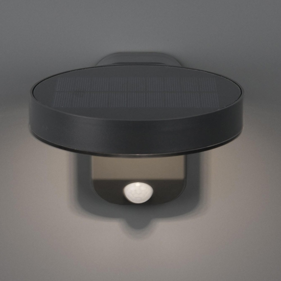 Applique da esterno luce solare con sensore di movimento antracite