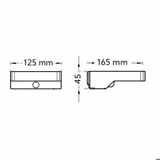 Applique a luce solare da esterno con sensore movimento 5w 3000k