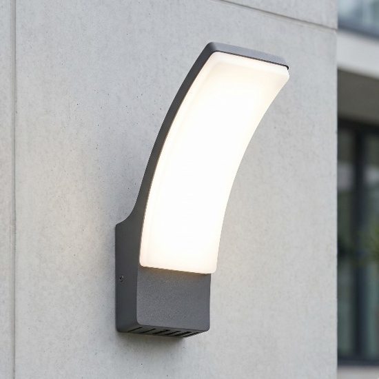 Applique per esterno ip44 led 12,5w 4000k antracite