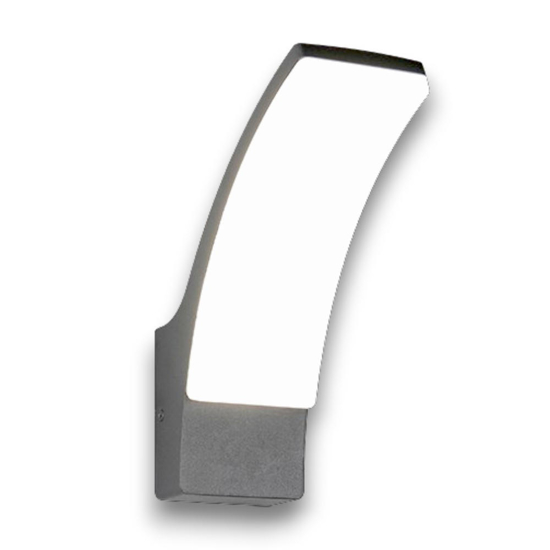 Applique per esterno ip44 led 12,5w 4000k antracite