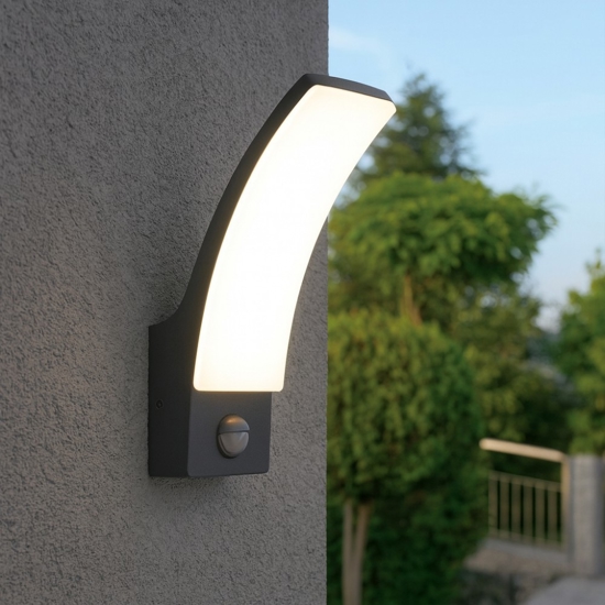 Applique da esterno ip44 led 4000k sensore di movimento