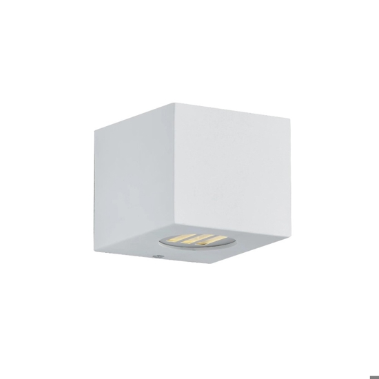 Applique per esterno cubo bianco led 4w 3000k