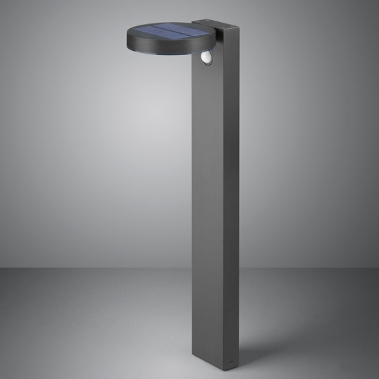 Lampione solare led 3000k con picchetto da giardino con sensore movimento