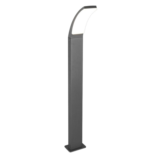 Lampione per giardino esterno led 12,5w grigio antracite