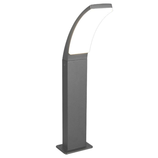 Lampione da esterno ip44 led 12,5w grigio antracite