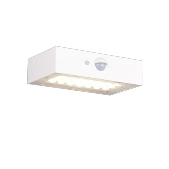 Applique da esterno led 4000k ip65 luce solare sensore di movimento crepuscolare