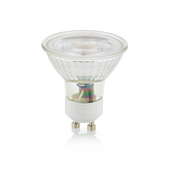 Lampadina gu10 led 4,5w cct 2200k 2700k 3000k 345 lumen ottica 36