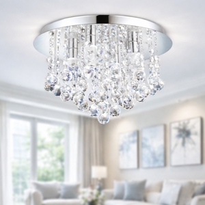 Eglo almonte plafoniera da soggiorno design elegante ip44 g9 3000k