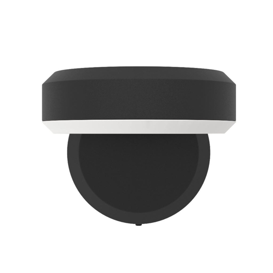 Applique da esterno led 3000k ip54 nera moderna