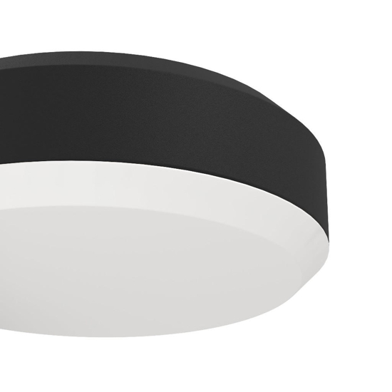 Applique da esterno led 3000k ip54 nera moderna