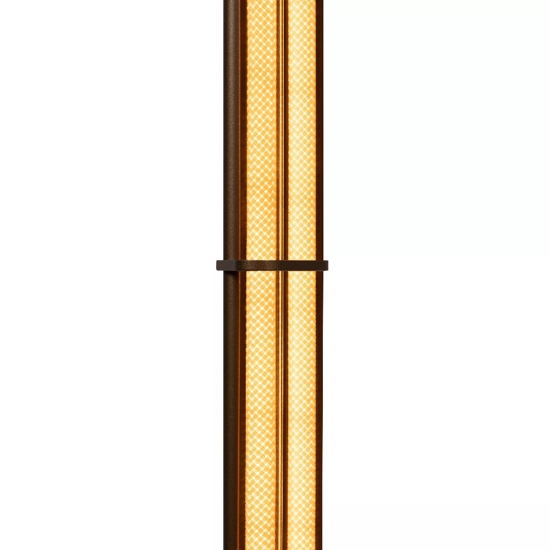 Piantana vintage tubi luminosi led 2x17w 2200k-3300k dimmerabile